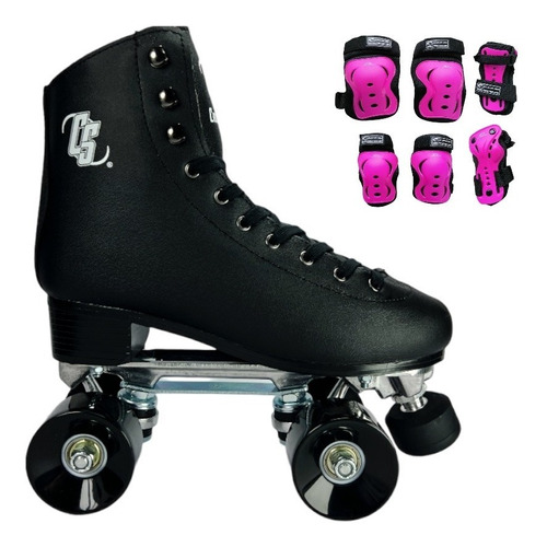 Patines Artisticos 4 Ruedas En Aluminio Con Protecciones