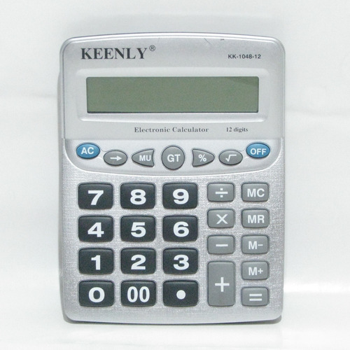 Calculadora Grande 12 Dígitos Keenly Kk-1048-12