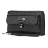 Cartera Larga De Cuero Para Jeep Buluo, Gran Capacidad