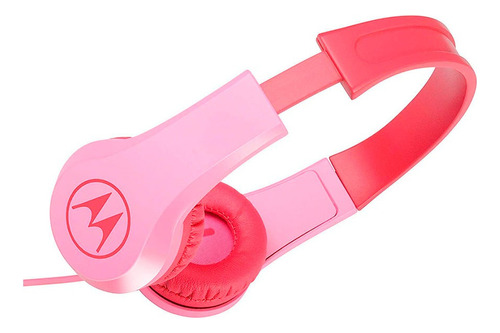 Audifonos Motorola Jr 200 On Ear Rosado Microfono Resistente