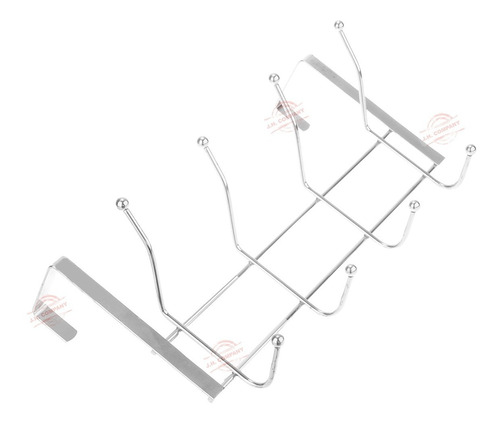 Perchero Para Puerta Colgador Con 4 Ganchos Acero 8667