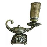 Candelabro Porta Velas Antiguo Vintage Bronce