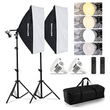 Softbox Kit De Iluminación Fotografía Soft Box 20'' X 28'', 