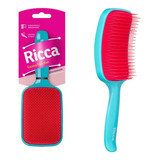 Escova De Cabelo Ricca Raquete Flex Blue 451