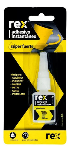 Pegamento Líquido Rex 5gr Color Transparente De 5g