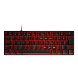 Teclado Mecanico 60% Zot Outemu Blue Hotswap Led Red Abnt2