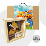 Alcancia Mdf Winnie Pooh + Empaque Personalizado Artesanal