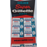 Gillette Blue Blade Hojas De Afeitar Super Azul Inoxidables
