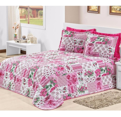 Kit Econômico 5 Cobreleito Matelado Estampado Queen 3pç Atac