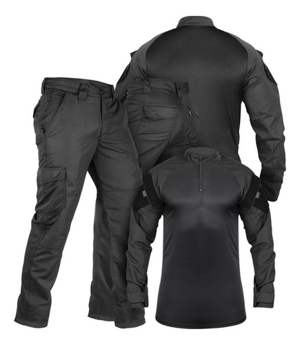 Uniforme Tático Operacional Masculino Preto Grande Safo