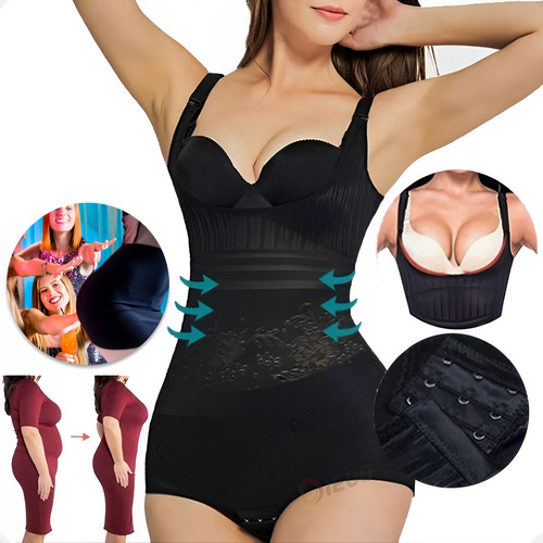 Body De Encaje Sexy De Mujer Moda Faja Corset Moldeadora