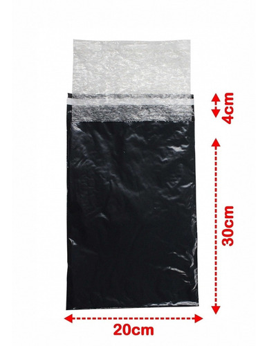 Envelope Plástico Segurança Bolha 20x30 Sedex Correios 50 U
