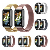 2 Piezas Correas Metal Compatible Con Huawei Band 7 Premium