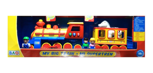 Mi Súper Tren Infantil Sonido Educativo Trilingüe Bao Toys