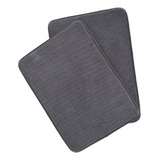 Set X2 Tapetes Para Baño Foam 43x61 Cm Gris