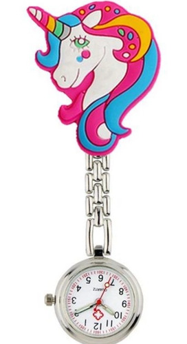 Reloj De Enfermera Unicornio Rosado