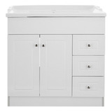 Mueble Vanitorio Pvc Derecho Blanco F 80x47x80cm