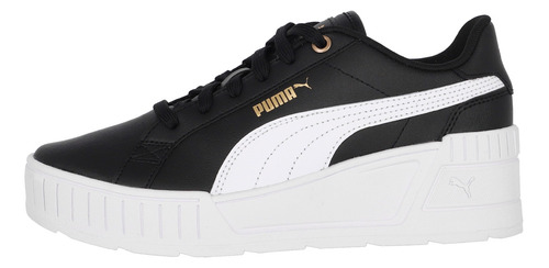 Zapatilla Puma Karmen Wedge Mujer Black/white/gold