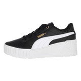 Zapatilla Puma Karmen Wedge Mujer Black/white/gold