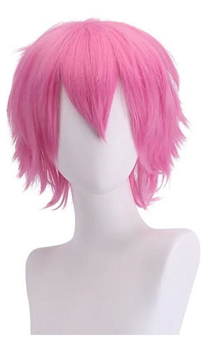 Peluca Cosplay Lisa Corta 30cm Varios Colores