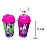 Vaso Pitillo Infantil Minnie X12 Unidades