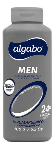 Talco Desodorante En Polvo Men 180g Algabo