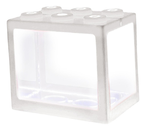 Claro Mini Pecera Acuario Usb Led Lámpara Pet Caja De