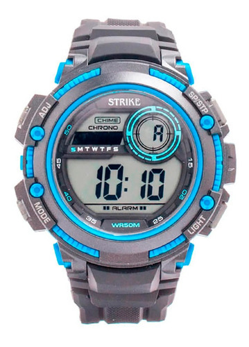 Reloj Strike Watch Resina M1200-0aea-bkbu Hombre Original Color De La Correa Gris Color Del Fondo Gris