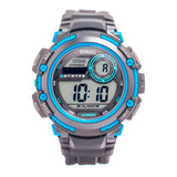 Reloj Strike Watch Resina M1200-0aea-bkbu Hombre Original Color De La Correa Gris Color Del Fondo Gris