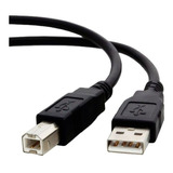 Cabo Usb Longo Para Impressora 3m Compatível Hp Epson Lexmar