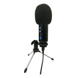 Microfono Condensador Computador + Tripode Base Ajustable