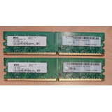 Memoria Ram Pc 2gb (2x1gb) Ddr2 800mhz Pc 6400 Smart Samsung
