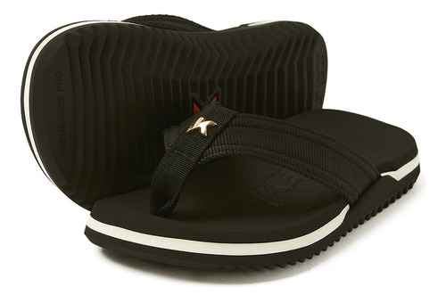 Chinelo Kenner Nk6 Pro Infantil Preto Casual