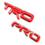Emblemas Trd Pro Toyota Rojo Tundra Hilux Meru Fortuner Toyota Tundra
