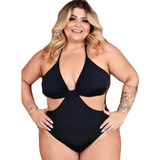 Maiô  Body  Plus Size  Engana Mamãe Moda Verão