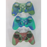 Lote 3 Case Capa De Silicone Para Ps3 Com Detalhe