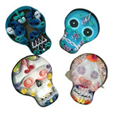 Calavera Filigrana Chica Día Muertos Altar,5 Pzas Envio Incl