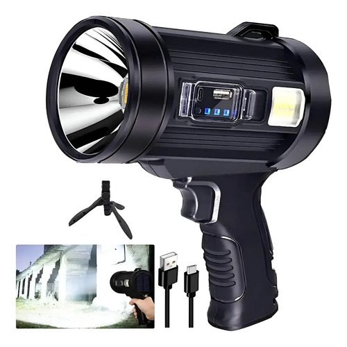 Linterna De Mano Led Recargable De Alta Potencia P50