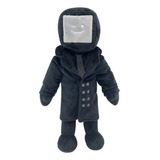 Skibidi Toilet Tv Man Negro Muñeca Peluche Juguete Regalo A