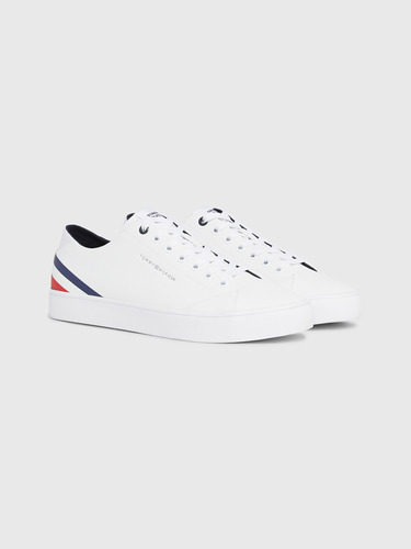 Zapatillas Con Cinta Distintiva Hombre Tommy Hilfiger Blanco