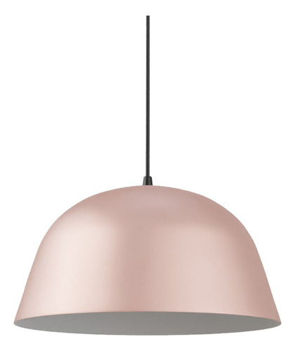 Lampara Colgante Campana Nórdico Bell 15 Rosa Pastel  