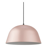 Lampara Colgante Campana Nórdico Bell 15 Rosa Pastel  