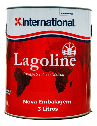 Tinta Para Barco Esmalte Sintético Náutico Lagoline 3,6l