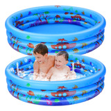 Piscina Inflable Azul De 2 Piezas, Para Bebés Y Niños