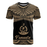Camiseta De Hombre De Manga Corta Con Estampado 3d Vanuatu