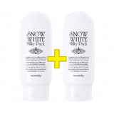 2 Snow White Milky Pack Crema Aclarante Coreana Original 