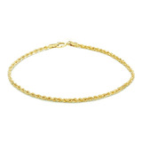 Pulseira Feminina Ouro 18k Corda 19cm Pc0115