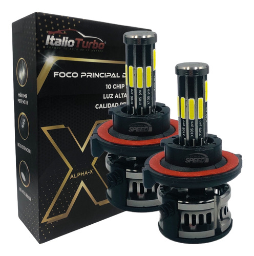 Kit Focos Led Faros Principales 10 Caras/ Alta Y Baja Cambus