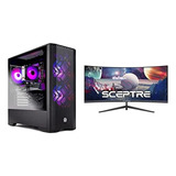 Desktop Gamer Skytech I5 16gb 500gb W11h+monitor Curvo 30''