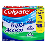 Colgate Triple Acción 3 X 150ml - mL a $80